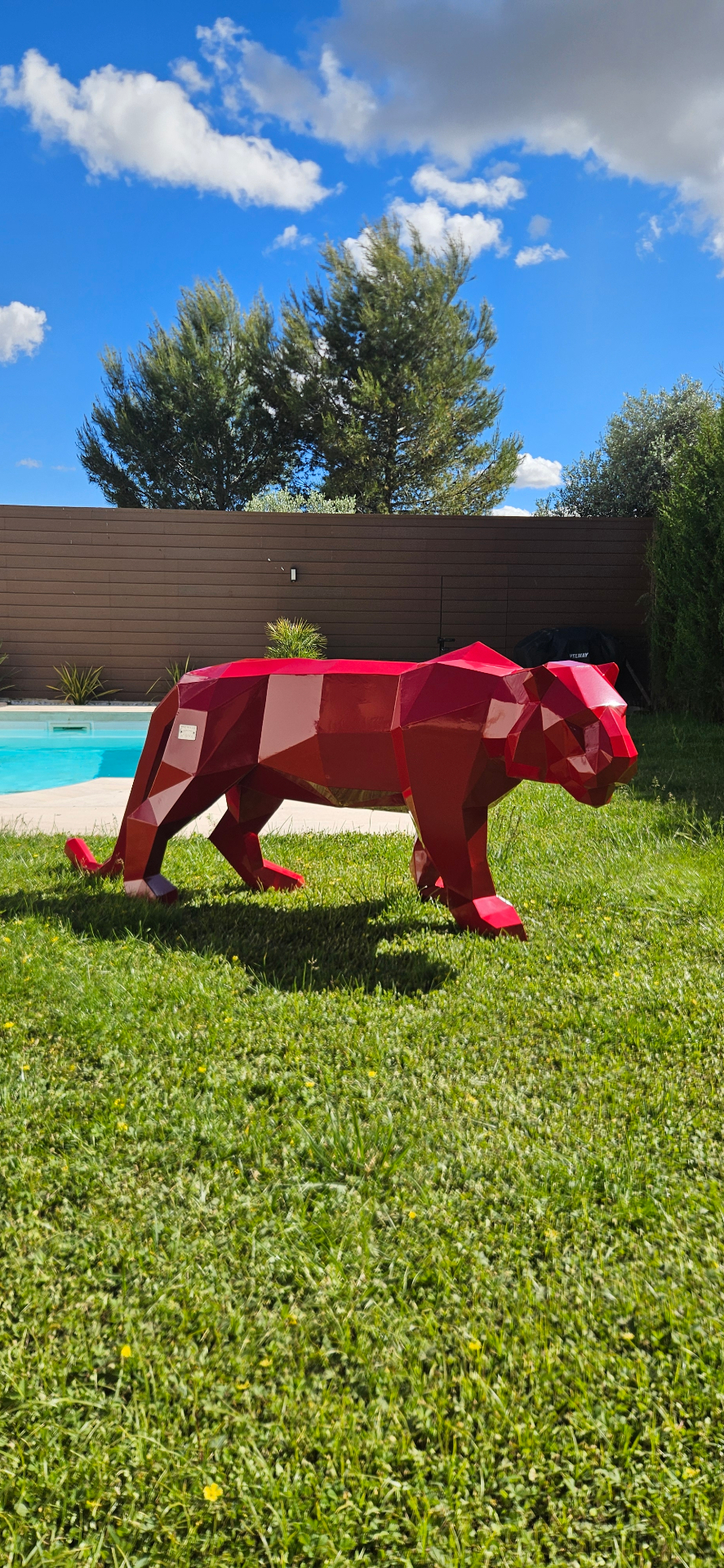Escultura de Tigre en acero por Toni Torres