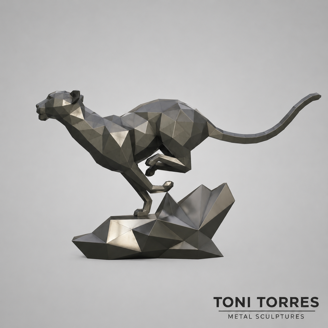 Diseño de Guepardo en acero por Toni Torres